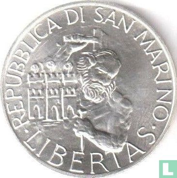 San Marino 1000 lire 1994 "Foundation of the first church in San Marino" - Afbeelding 2