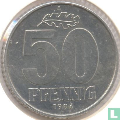 DDR 50 pfennig 1986 - Afbeelding 1
