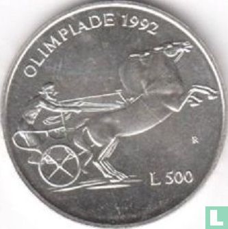 San Marino 500 Lire 1992 "Summer Olympics in Barcelona" - Bild 2
