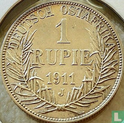 Duits Oost-Afrika 1 rupie 1911 (J) - Afbeelding 1