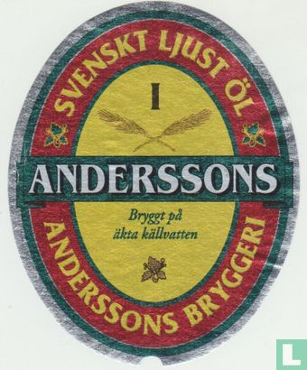 Anderssons Svenskt Ljust Öl - Afbeelding 1