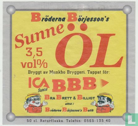 Bröderna Börjesson's Sunne Öl - Afbeelding 1