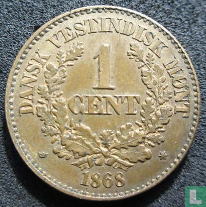 Danish West Indies 1 cent 1868 - Image 1
