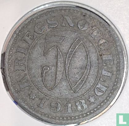Reutlingen 50 pfennig 1918 (23.7-24 mm - type 2) - Afbeelding 1