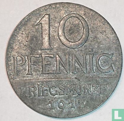 Überlingen 10 pfennig 1917 - Afbeelding 1