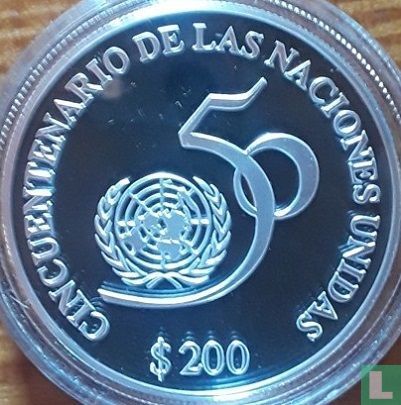 Uruguay 200 Peso Uruguayo 1995 (PP) "50 years of the United Nations" - Bild 2