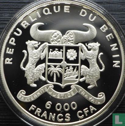 Benin 6000 francs 1995 (PROOF) "50th anniversary of the United Nations" - Image 2