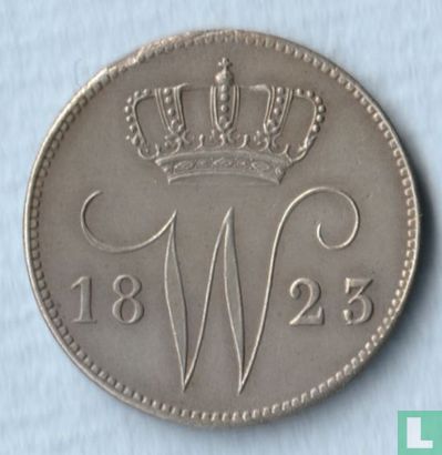 Nederland 25 cent 1823/2 - Afbeelding 1