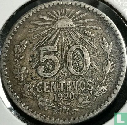 Mexico 50 centavos 1920 - Afbeelding 1