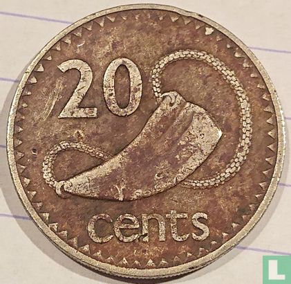Fiji 20 cents 1975 - Image 2