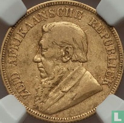 Afrique du Sud 1 pond 1892 (un seul bras) - Image 2