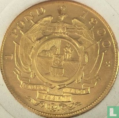 Zuid-Afrika 1 pond 1900 - Afbeelding 1
