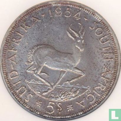 South Africa 5 shillings 1954 - Image 1