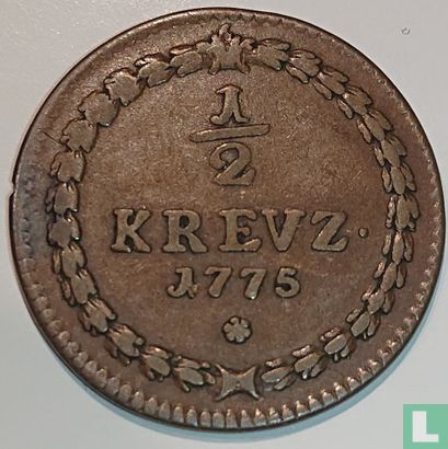 Pfalz ½ kreuzer 1775 - Afbeelding 1