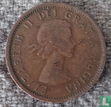 Canada 1 cent 1955 (zonder schouderriem) - Afbeelding 2