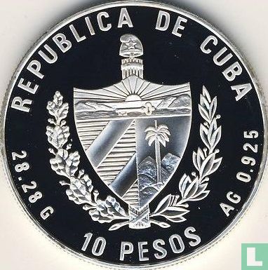 Cuba 10 pesos 1995 (PROOF) "50th anniversary of the United Nations" - Image 2