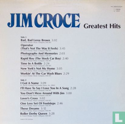 Jim Croce Greatest Hits - Afbeelding 2