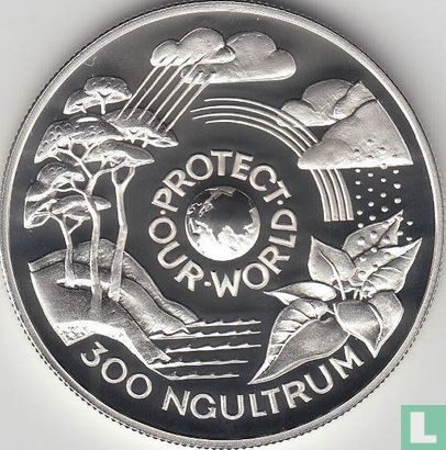 Bhoutan 300 ngultrums 1994 (BE) "Protect our world" - Image 2