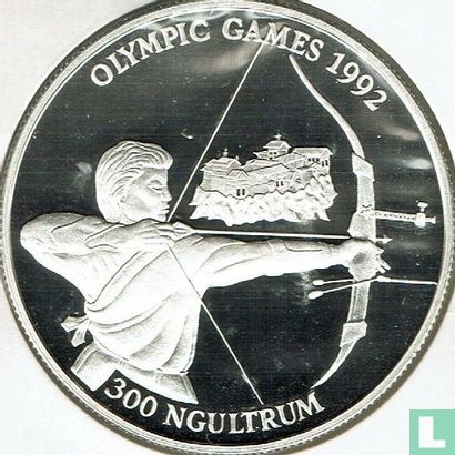 Bhoutan 300 ngultrums 1992 (BE) "Summer Olympics in Barcelona - Archery" - Image 2