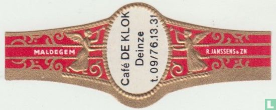 Café De Klok Deinze t. 09 / 76.13.31 - Maldegem - R. Janssens & Zn - Image 1