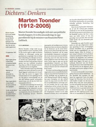 Marten Toonder (1912 - 2005) (dichters en denkers) - Afbeelding 1