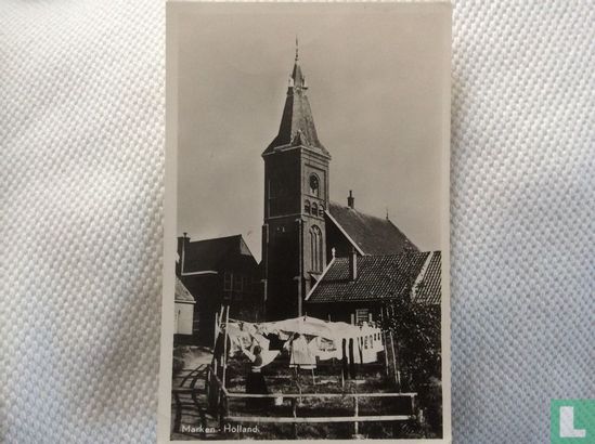 Marken, Holland, was ophangen achter de kerk