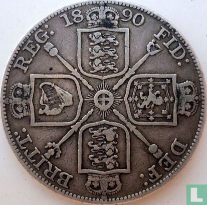 Verenigd Koninkrijk 2 florins 1890 - Afbeelding 1