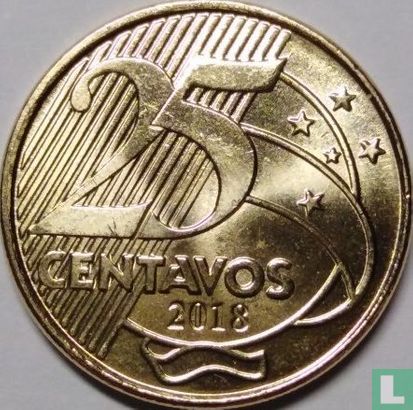 Brésil 25 centavos 2018 - Image 1