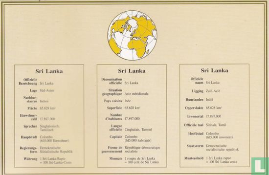 Sri Lanka setje - Afbeelding 3