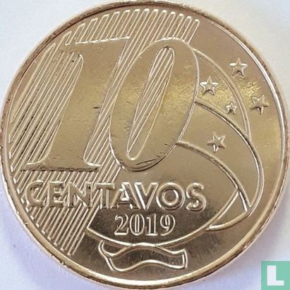 Brasilien 10 Centavo 2019 - Bild 1