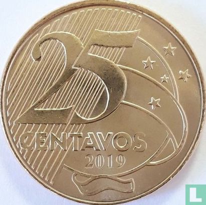 Brazil 25 centavos 2019 - Image 1