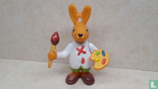 Easter bunny with paintbrush - Image 1