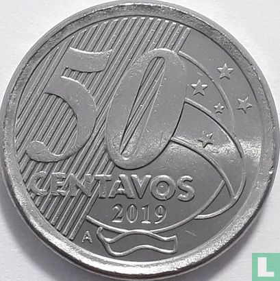 Brésil 50 centavos 2019 (avec A) - Image 1