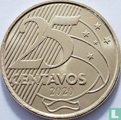 Brazil 25 centavos 2020 - Image 1
