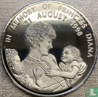 Liberia 5 Dollar 1998 "In memory of Princess Diana" - Bild 2