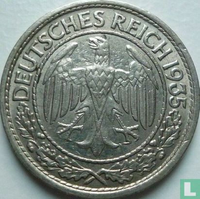 Empire allemand 50 reichspfennig 1935 (nickel - A) - Image 1