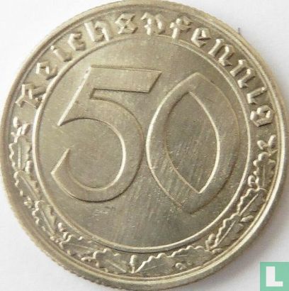 Deutsches Reich 50 Reichspfennig 1938 (F) - Bild 2