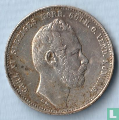 Zweden 1 Riksdaler Riksmynt 1871/61 - Afbeelding 2