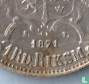 Zweden 1 Riksdaler Riksmynt 1871/61 - Afbeelding 3