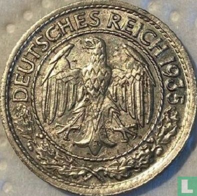 Empire allemand 50 reichspfennig 1935 (nickel - G) - Image 1