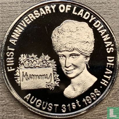 Zambia 1000 kwacha 1998 (PROOF) "First anniversary of Lady Diana's death" - Afbeelding 2
