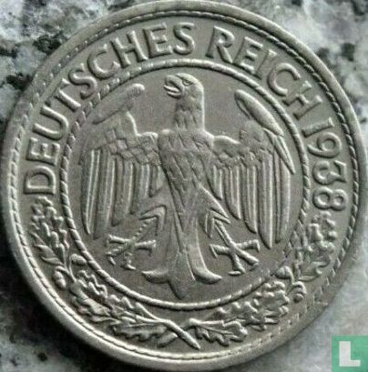 Deutsches Reich 50 Reichspfennig 1938 (ohne Hakenkreuz - E) - Bild 1