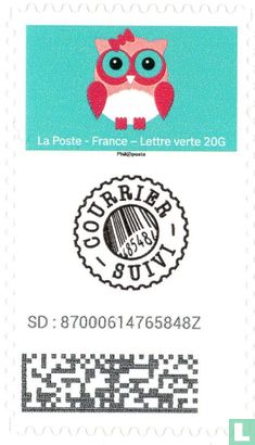 Postzegel volgen