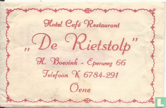 Hotel Café Restaurant "De Rietstolp" - Afbeelding 1