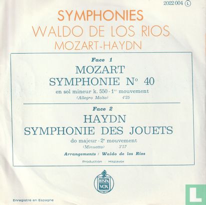 Symphonies  Mozart 40th Symphony - Afbeelding 2