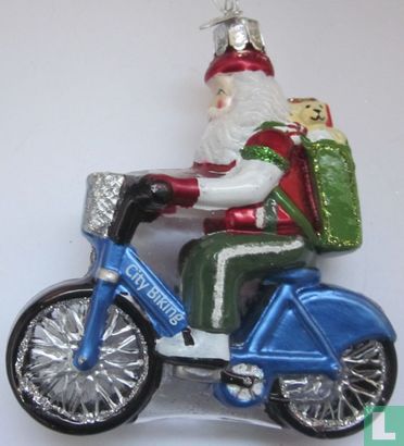 Kerstman op fiets - Bild 1