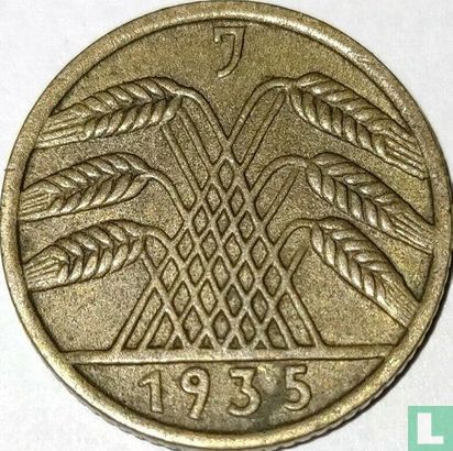 Duitse Rijk 5 reichspfennig 1935 (J) - Afbeelding 1