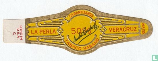 Garantizamos 50 % Andrés Corrales Ca Tabaco Habano - La Perla - Veracruz M.R. 155 - Image 1