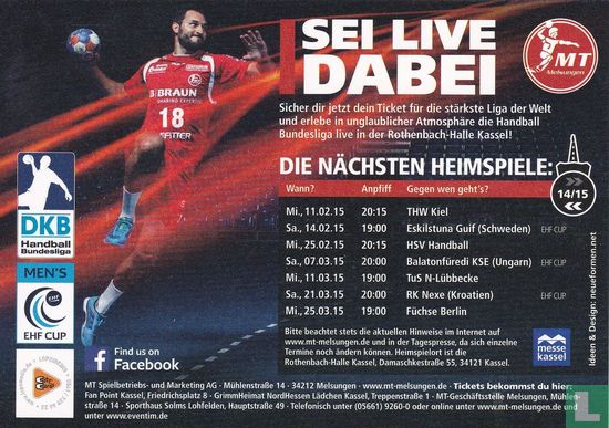 MT Melsungen / Handball Bundesliga "#Dagehtwas" - Afbeelding 2