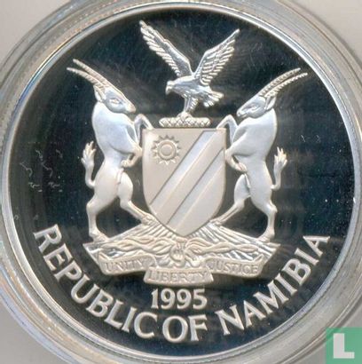 Namibië 10 dollars 1995 (PROOF) "50th anniversary of the United Nations" - Afbeelding 2